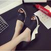 Women's Waterproof Platform Fashion Non-slip New Korean Version Slope Heel Slippers Summer Versatile Thick-soled High Heels