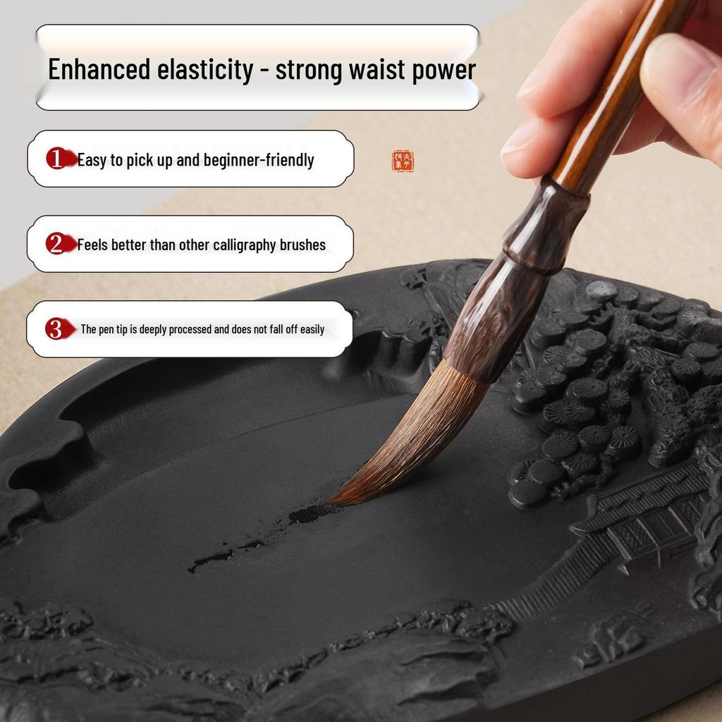 Beiwei Wolf Hair Calligraphy Brushes: Beginner to Expert, Large, Medium, Small Sizes for Regular Script.