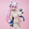 Super Sonico White kočka malovaná hotová figurka ver. PVC&ABS bez vodního kamene