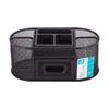 Metal Mesh Desktop Organizer 8 Compartment Storage Solution Office Supplies Caddy Durable Portable Desk Accessory Ideal Home