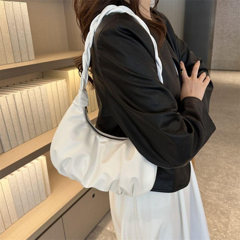 Korean Style Dumplings Bag Sweet Handbag Casual Cloud Shoulder Bag Portable