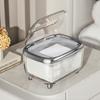Tissue Box Transparent Napkin Box Simple Creative Storage Box Fixed Lid Paper Organizer Sliver