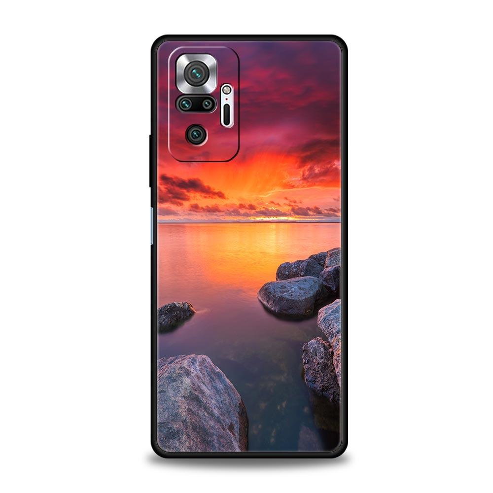 Sunset Sunset Glow Sea Phone Case For Xiaomi Redmi Note 15 14 13 12 5G 11 10 Pro Plus 4G 9S 14C 13C 12C 10C Soft TPU Cover
