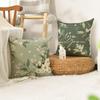4pcs Hello Spring White Daisy Throw Pillow Covers Bloom with Grace Clove Flowers Green Cushion Case Decoration for Sofa Couch