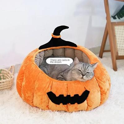 Koty Produkty dla zwierząt Ciepłe akcesorium Zimowe łóżko Domy świąteczne Halloween Siedliska dla szczeniąt Wszystkie zapasy Koszyk Poduszki Łóżka dla kociąt