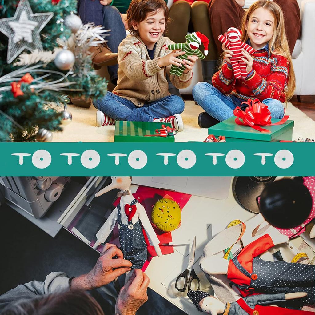 10–50 Sets 20 mm DIY-Puppengelenke, Puppenskelettgelenke, Sicherheitsgelenke aus Kunststoff, Puppenkörpergelenke für die Herstellung von Häkel- und Stofftierpuppen