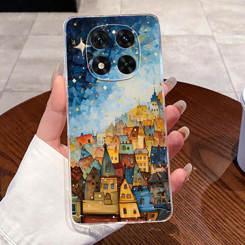 Cover For Xiaomi Poco X7 Case Luxury Aesthetic Cute Cat Fashion Astronaut Transparent Soft Silicone TPU Bumper Casing 24095PCADG