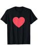 Uroczy czerwony T-shirt z sercem