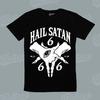 Langes/Kurzes Halloween-Albtraum-Satanisches Hail Satan T-Shirt