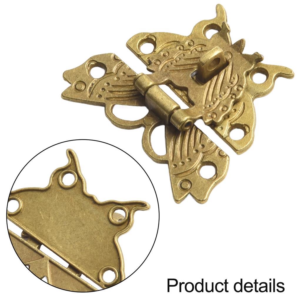 For Collectibles Antique Bronze Lock For Collectors Versatile Compatibility Collectible Item Decorative Butterfly Shape