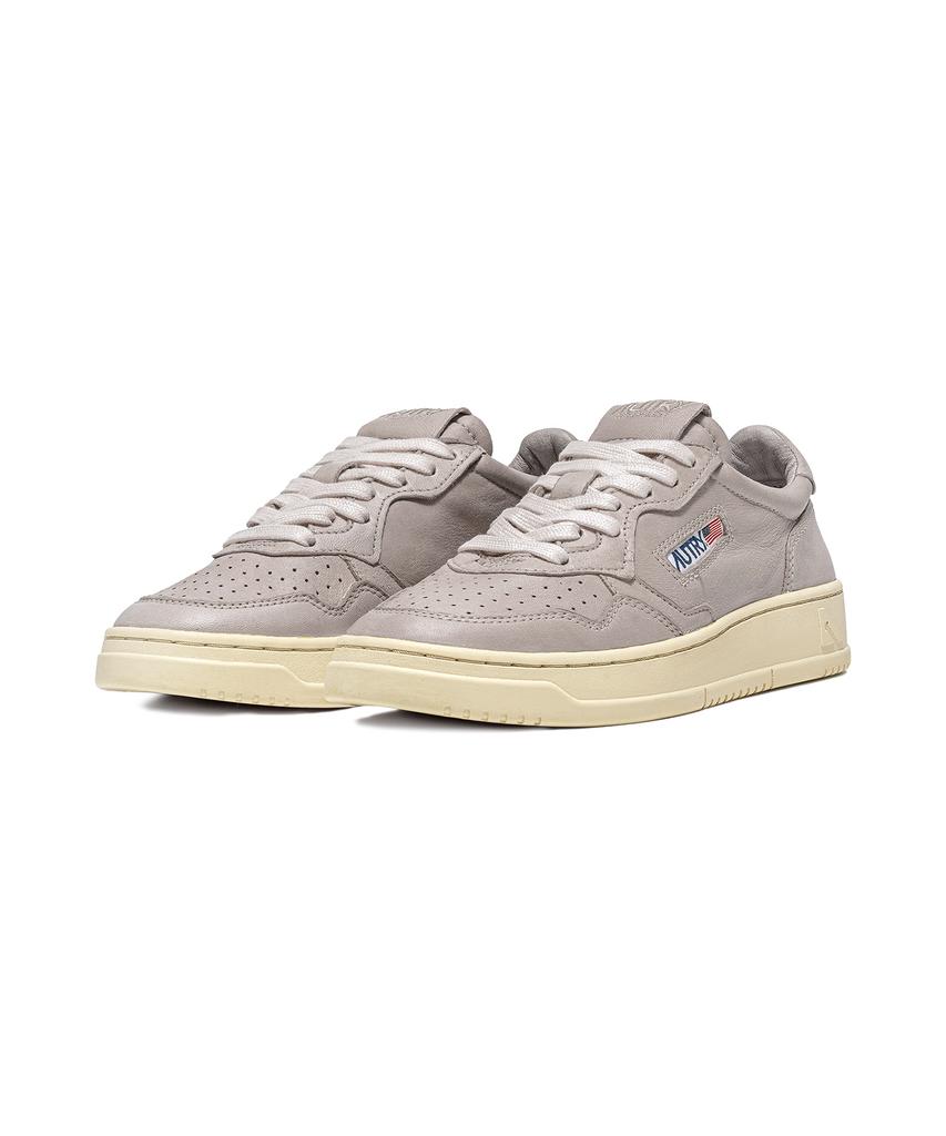 Autry Medalist Ziegenleder Sneaker Grau