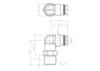 Japan PISCO PP L-Bend Connector: PPL4-01, PPL4-02, PPL6-01, PPL6-02, 03.
