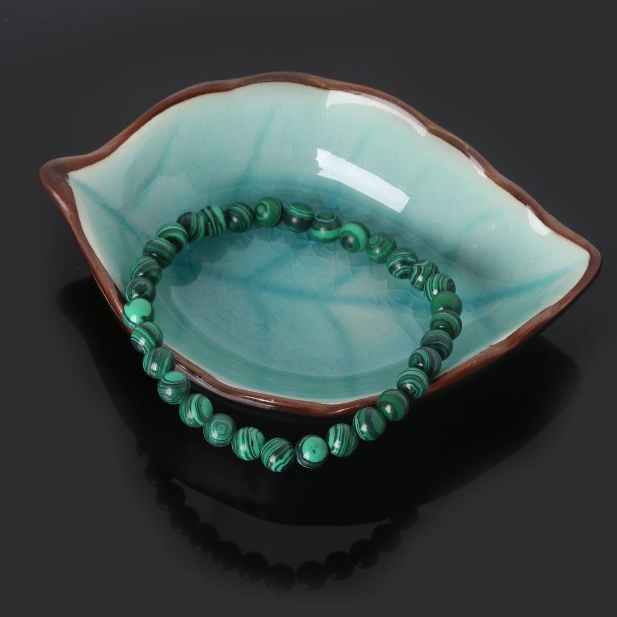 

Модный браслет из натурального камня 6 мм для женщин и мужчин Amythests, бирюзовый агат, браслеты из бисера, браслеты Number 11