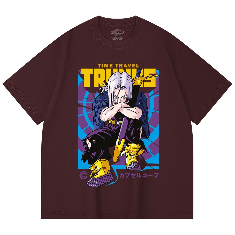 

230 Gsm 100% Cotton Dragon Ball V71 Future Trunks Print Unisex Heavy Cotton T Shirt 2XL