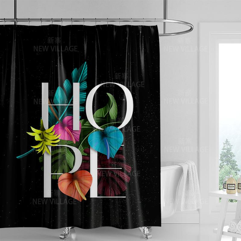 Motivational Shower Curtain: Your Mindset Matters Decorate Your Bathroom with Style Positivity