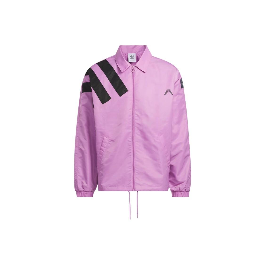 adidas Fashion Basketball Casual Sports Jacket for Men, Purple Pink S
