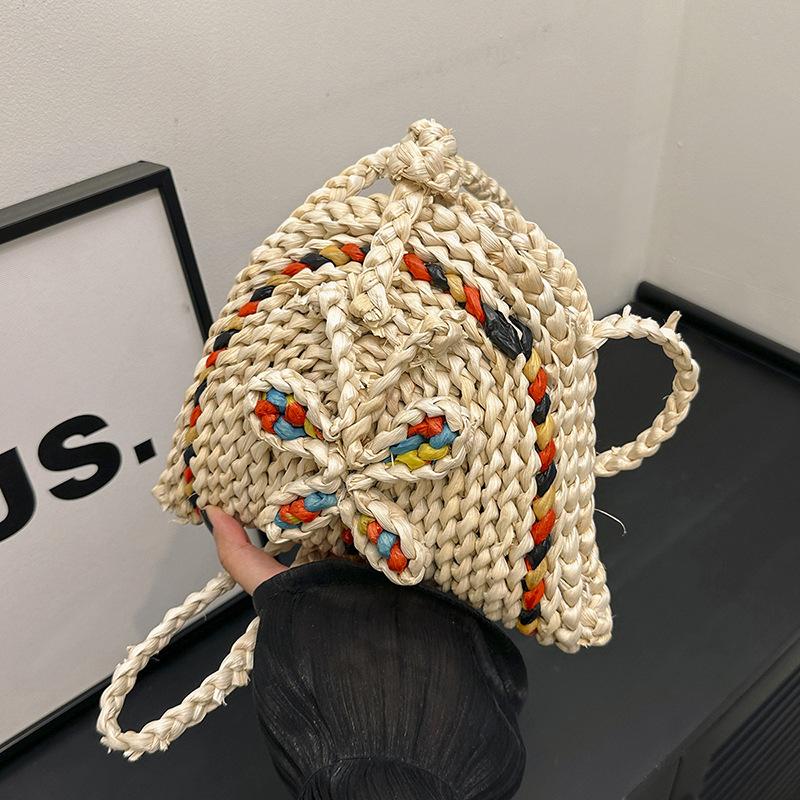 

Летняя плетеная сумка женская пляжная отпускная сумка-мессенджер соломенная сумка универсальная портативная ретро овощная корзина сумка на плечо