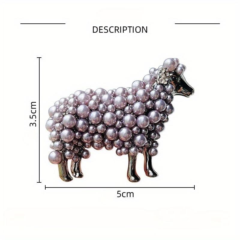 Women Men Classic Sheep Exquisite Brooch Badges Fashioni Elegant Lady Creative Animal Pin Buckles