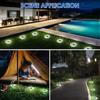 Solar Powered Underground Disk Light, Outdoor Buried Spotlight Lamp, Waterproof In-Ground Landscape Light For Home Garden Lawn Yard Pathway Decoration
