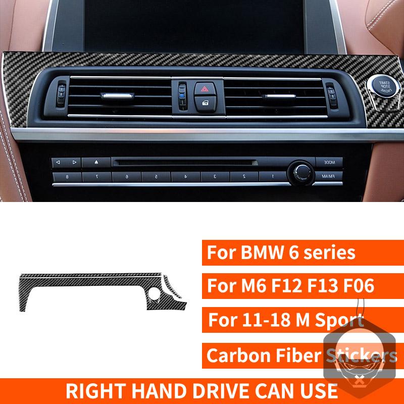 Nálepky z uhlíkových vlákien na ovládanie klimatizácie klimatizácie pre BMW radu 6 M6 F12 F13 F06 2011-2018 M