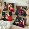 Kpop Apink Doll In 'Pink Christmas' Pillow Case Square Pillow Bedroom Sofa Leisure Comfort Cushion Living Room Home Decoration