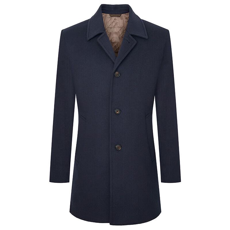 Baoxiniao Men's Business Casual Wool Blend Overcoat