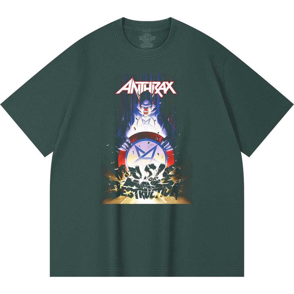 T-shirt Heavy Metal 100% Cotone 230 Gsm Stampa Band Rock Musica Popolare Unisex T-shirt Pesante in Cotone