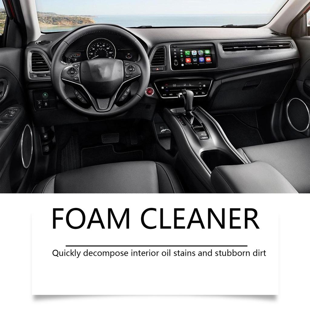Car Interior Cleaning Spray Mild Cleaning Decontamination Maintenance Leather Fabric Plastic Universal Portable 100ml