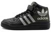 Originals FORUM Abrasion Resistant Abrasion Resistant Mid Top Skateboard Shoes Unisex Black Green BY3701