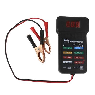 Precisions Battery Tester for 12/24V Vehicles Easy To Use Car Battery Diagnostic Tool with Voltages & Capacity Display
