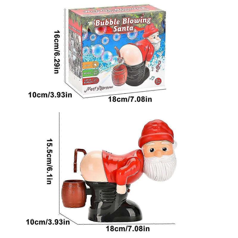 Funny Santa Claus Automatic Fart Bubble Machine w/ Lights & Music