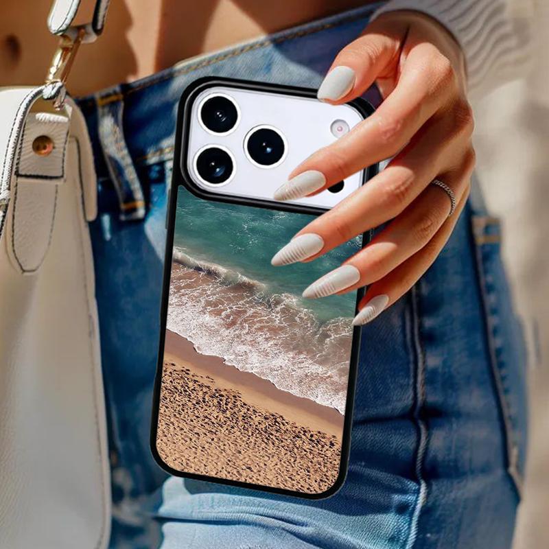 Summer Beach Ocean Waves Phone Case For iPhone 17 Air 14 15 13 12 Max Cover For Apple 16e 11 Pro Max Plus Coque