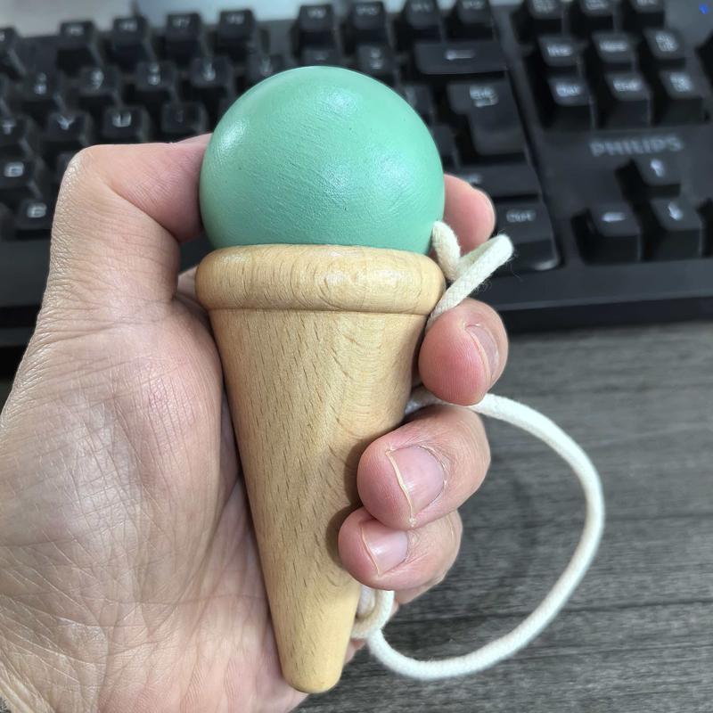 

Toys High Quality Wooden Cup Ball Toss Catch Fun Skill Game Hand Eye Coordination Gifts to Relieve Stress and Anxiety