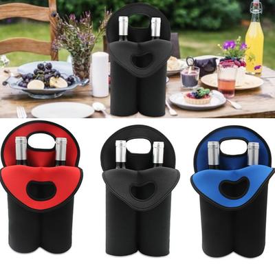 Wiederverwendbare Wein-Reisetasche mit Griff Isolierte Weintasche für Camping im Freien