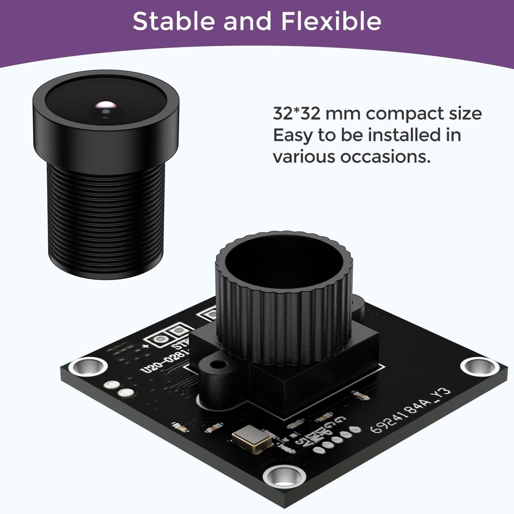 InnoMaker UVC Cameră Global Shutter OV9281 Modul Mono pentru Computer Compatibil cu Raspberry Pi și Jetson Nano Compatibil cu Mac OS USB2.0 1.3M