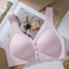 Breathable Front Buckle Seamless Underwear Thin Style Large Chest Small Plus Size Middle-aged and Elderly Women Comfortable No Ring Nursing BraBra