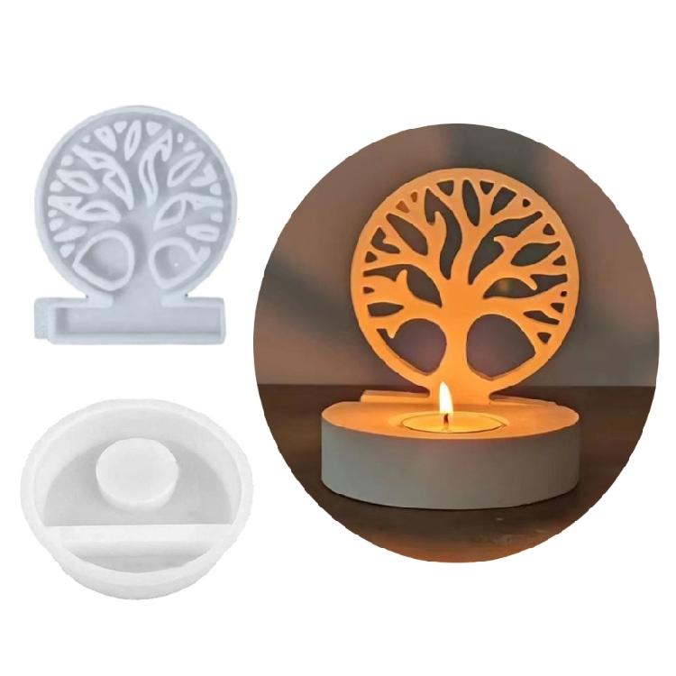 Rabbit Silicone Mould Candlesticks Plasters Gypsum Aromatherapy Candle Holder Molds