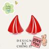 1-20 Pairs of Motorbike Helmets Male and Female Models Devil Horns Decoration E-bike Helmets Suction Cup Decoration