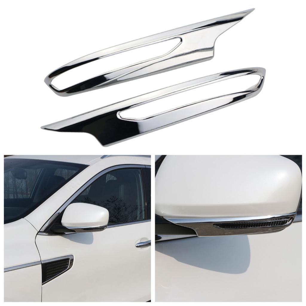 2 Pezzi ABS Cromato Sopracciglio Specchietto Retrovisore Laterale Copertura Cornice Decorativa Adesiva Lampada per Renault Koleos 2017 2018 2019 2020 2021 Acc