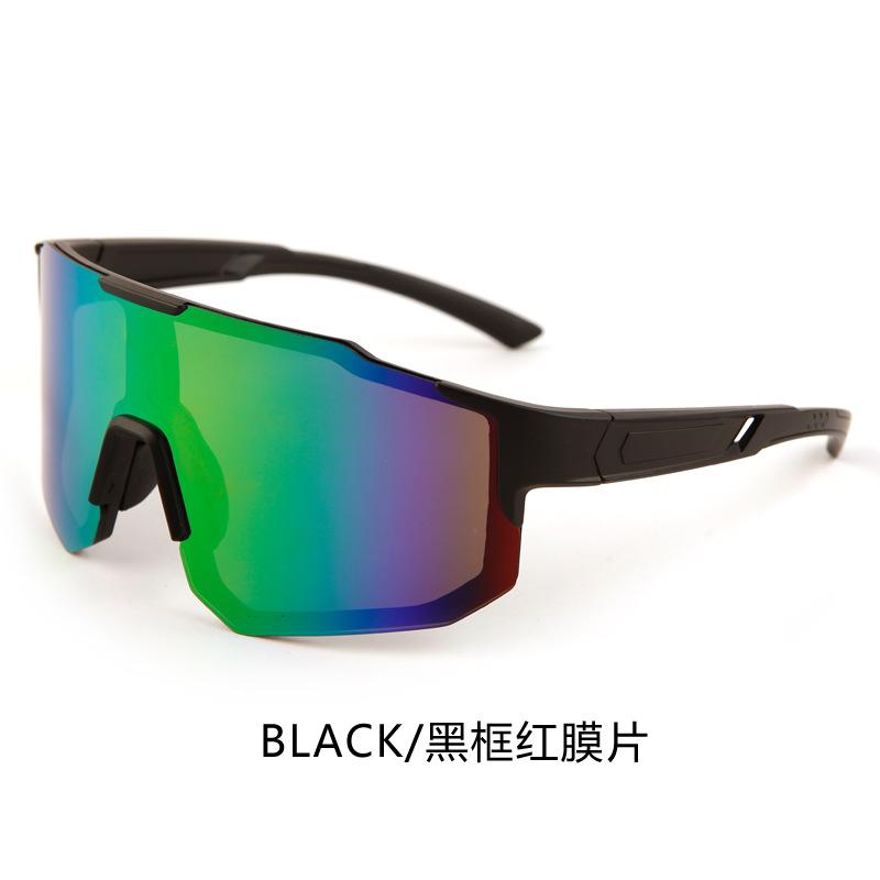New outdoor cycling sunglasses men's windproof mountaineering anti-ultraviolet women's large-frame sports sunglasses