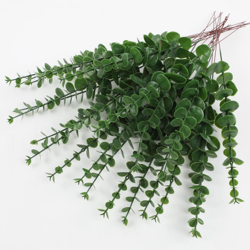 Eucalyptus Leaf Ornament: Green Plant Simulation for Wedding & Home Decoration, Fake Flower Accessory