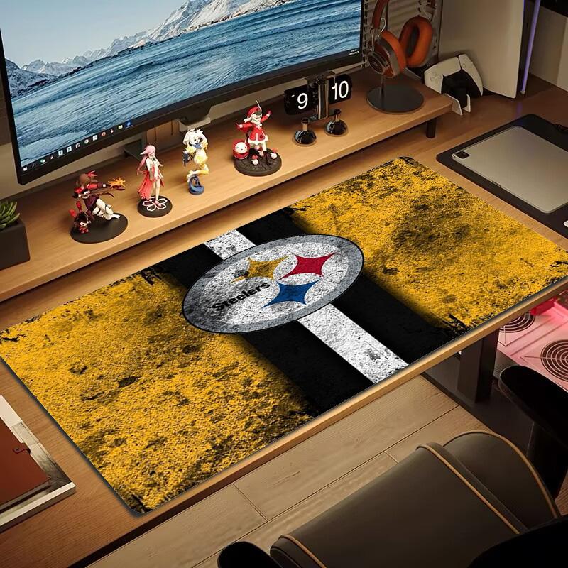 Pittsburgh Steelers Color Mouse Pad Large Gaming Table Cushion Non-slip Laptop Tablet Big Mousepad XXL Mat Mini PC Playmat With Lock edge
