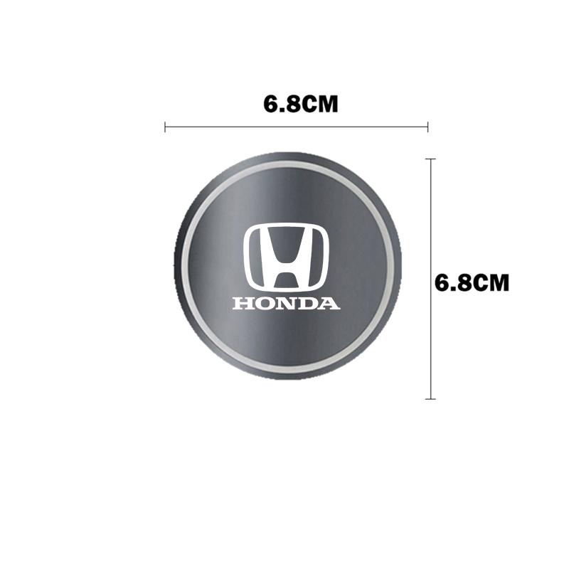 Luminous Car Coaster Water Cup Holder Pad Anti-slip Mat for Honda Fit Civic Accord 7 8 9 10 Pilot City Jazz CRV HRV