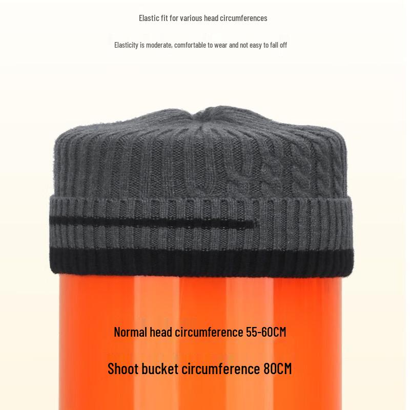 Zhenyueqi Zopfstrick-Wintermütze mit Ohrenschutz