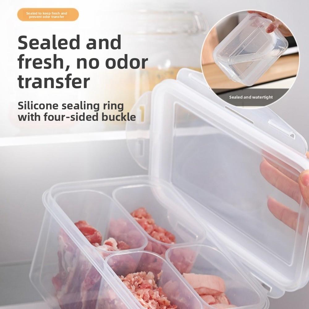 Meat Fruit Veggie Meat Fruit Veggie Keeper Airtight Lid Storage Box  Refrigerator