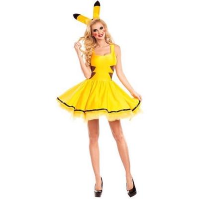 Halloween Pokémon Pikachu Pokemon Cosplay Kostým Žlutý Elf Show Kostým