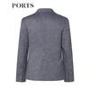 PORTS Women's Spring/Summer One-Button Denim Texture Blazer