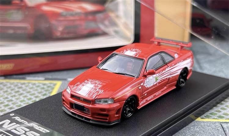 Fast Speed Skyline Nissan Skyline Mk5 R34 FNF Red Fast Speed 1/64 GT-R