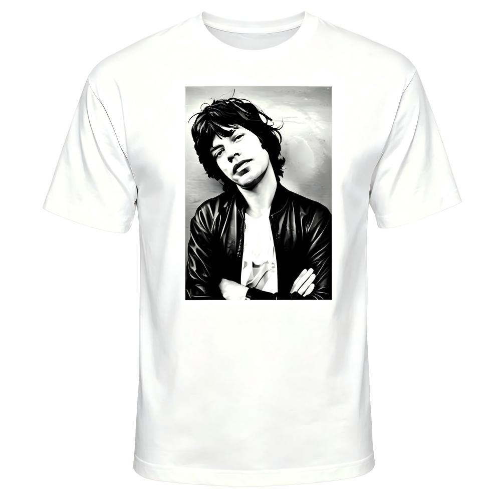 Mick Jagger Black & White Portrait T-Shirt