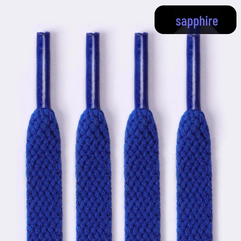 Customizable Black & White Flat Shoelaces for Air Force 1 and AJ1 Sneakers